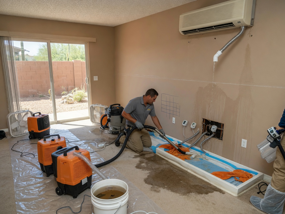 water damage restoration in Red Mountain