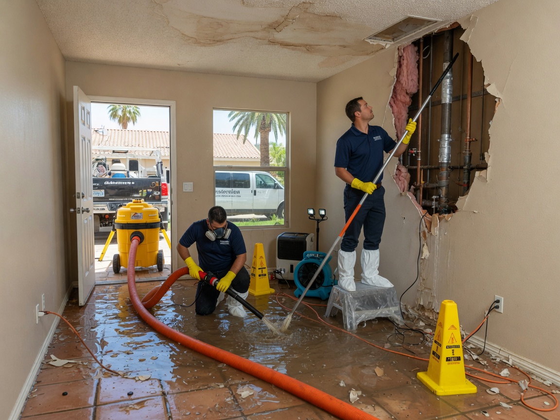 Burst Pipe Cleanup in Mesa, AZ