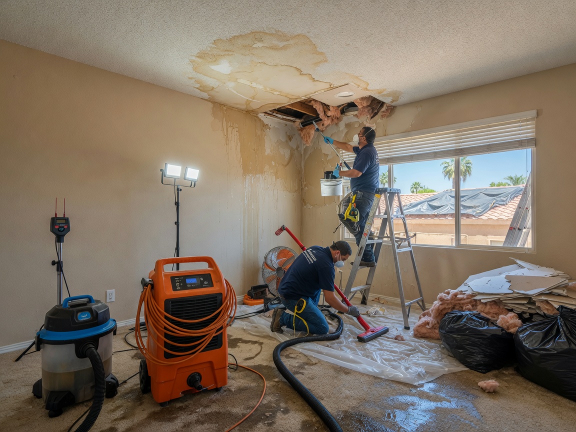 water damage restoration in West Mesa