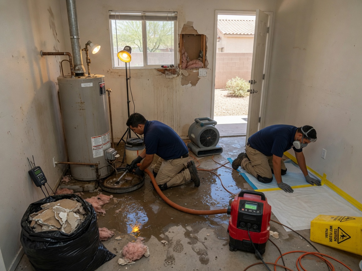 water damage restoration in East Mesa
